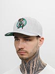 Бейсболка MITCHELL NESS арт. HHSS3273-BCEYYPPPGYHT Boston Celtics NBA (светло-серый)